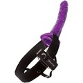   Vibrating Hollow Strap-On Purple